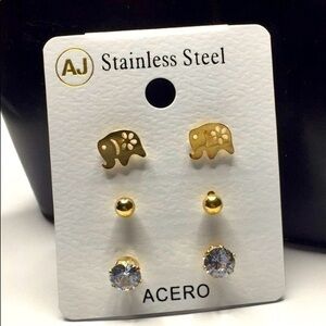 14k GP Earrings trio New